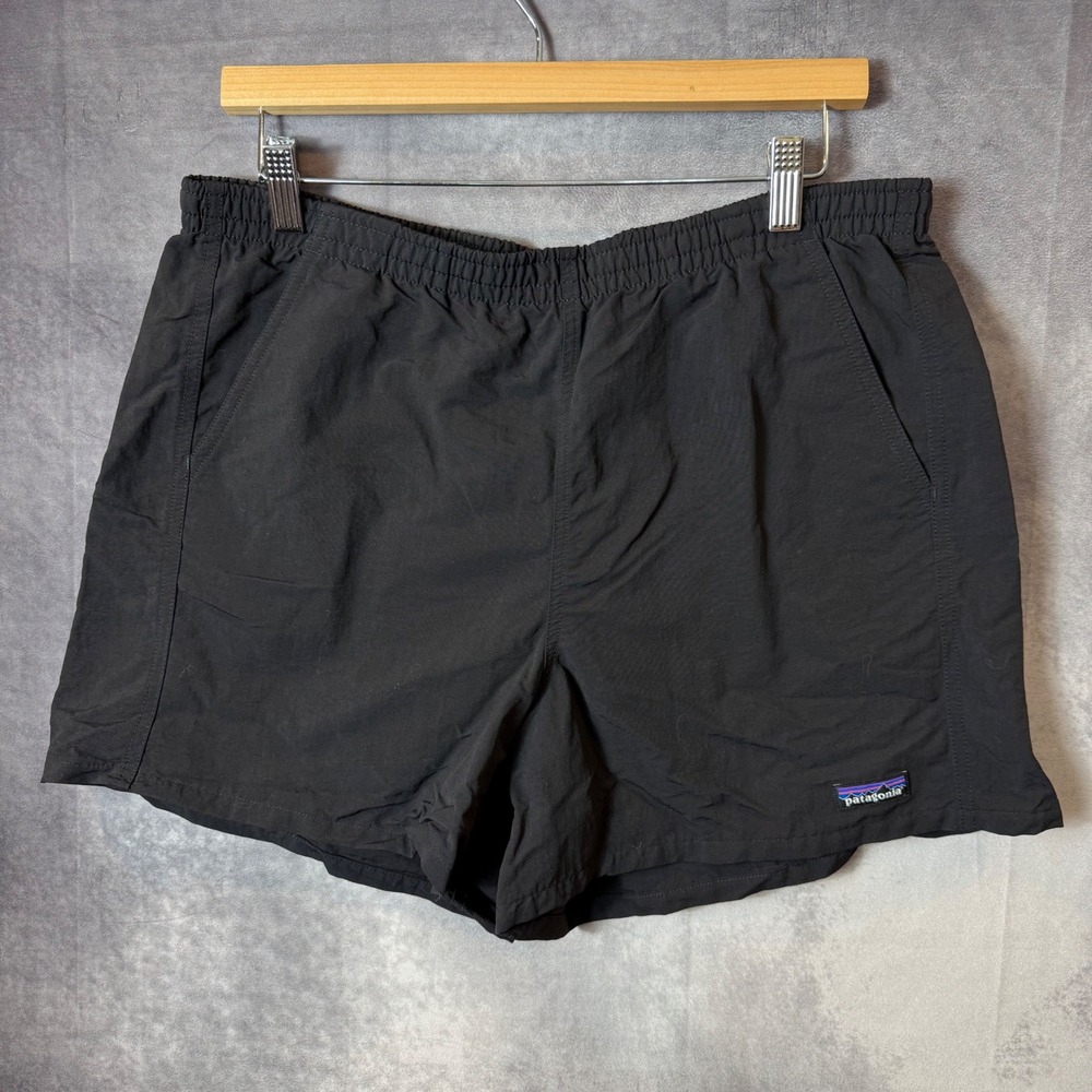 Patagonia Baggies 5 Inch Shorts Mens Large Black NetPlus Recycled Nylon 57022